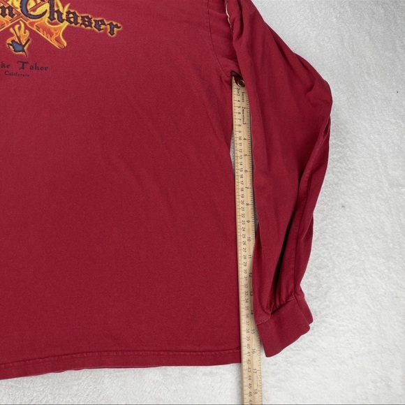 Vintage Lake Tahoe Storm Chasers T-shirt Adult 2XL Rare California Long Sleeve - Picture 9 of 13